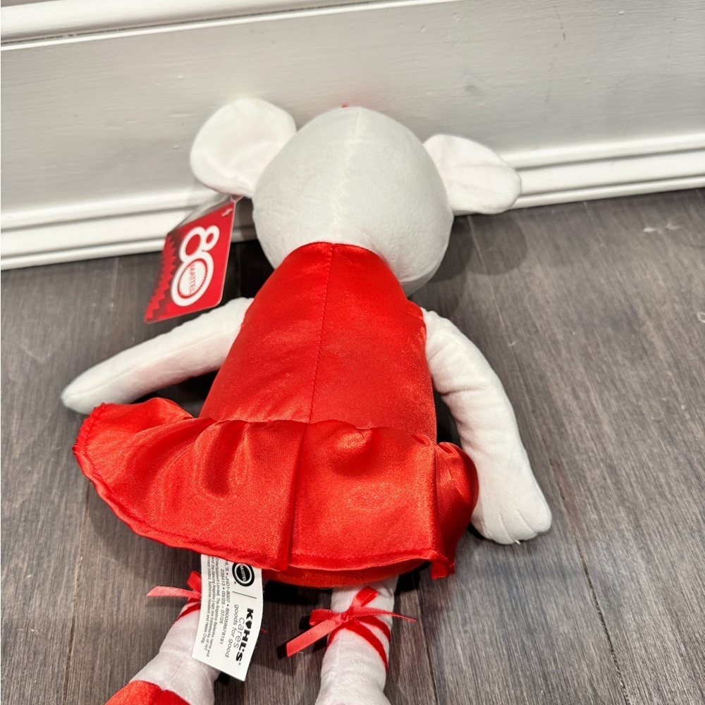 NWT Mattel Angelina Ballerina Red and White Mouse Plush Dance Toy Stuffed Animal - Picture 5 of 8